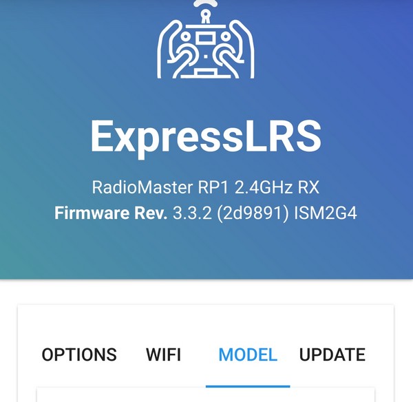 ELRS Rx WEB page